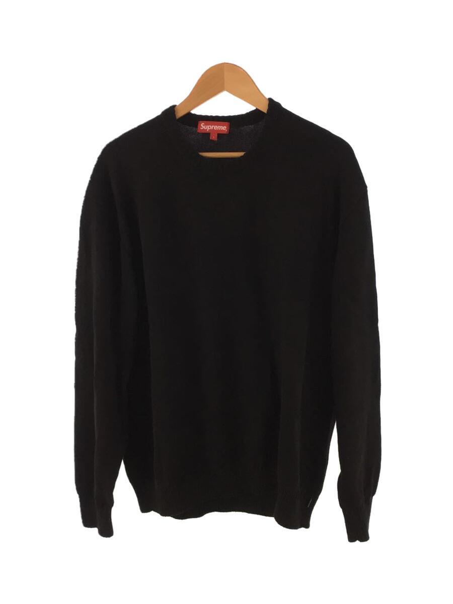 Supreme◆Tonal Paneted Sweater/セーター(厚手)/L/コットン/ブラック