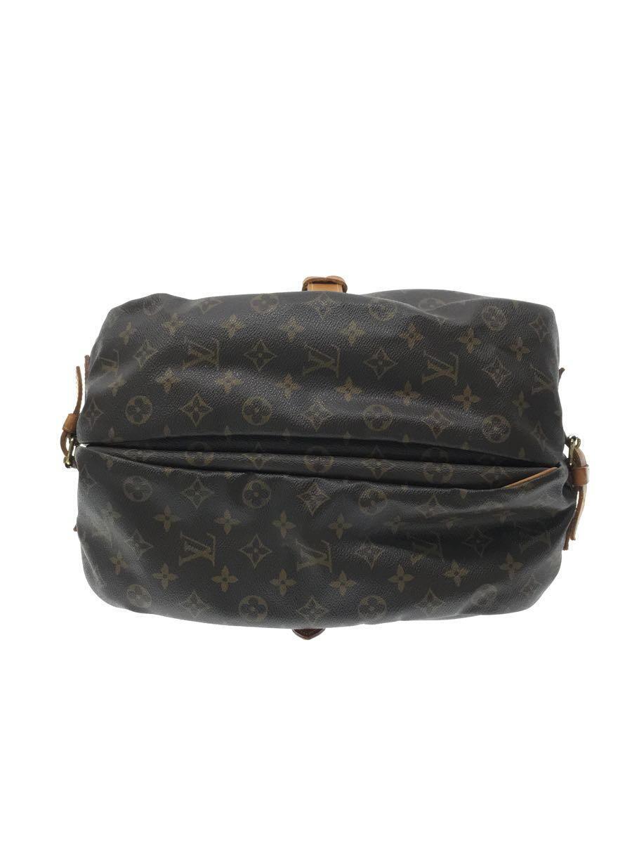 LOUIS VUITTON◆1)ソミュール35_モノグラム・キャンバス_BRW/PVC/BRW_画像4