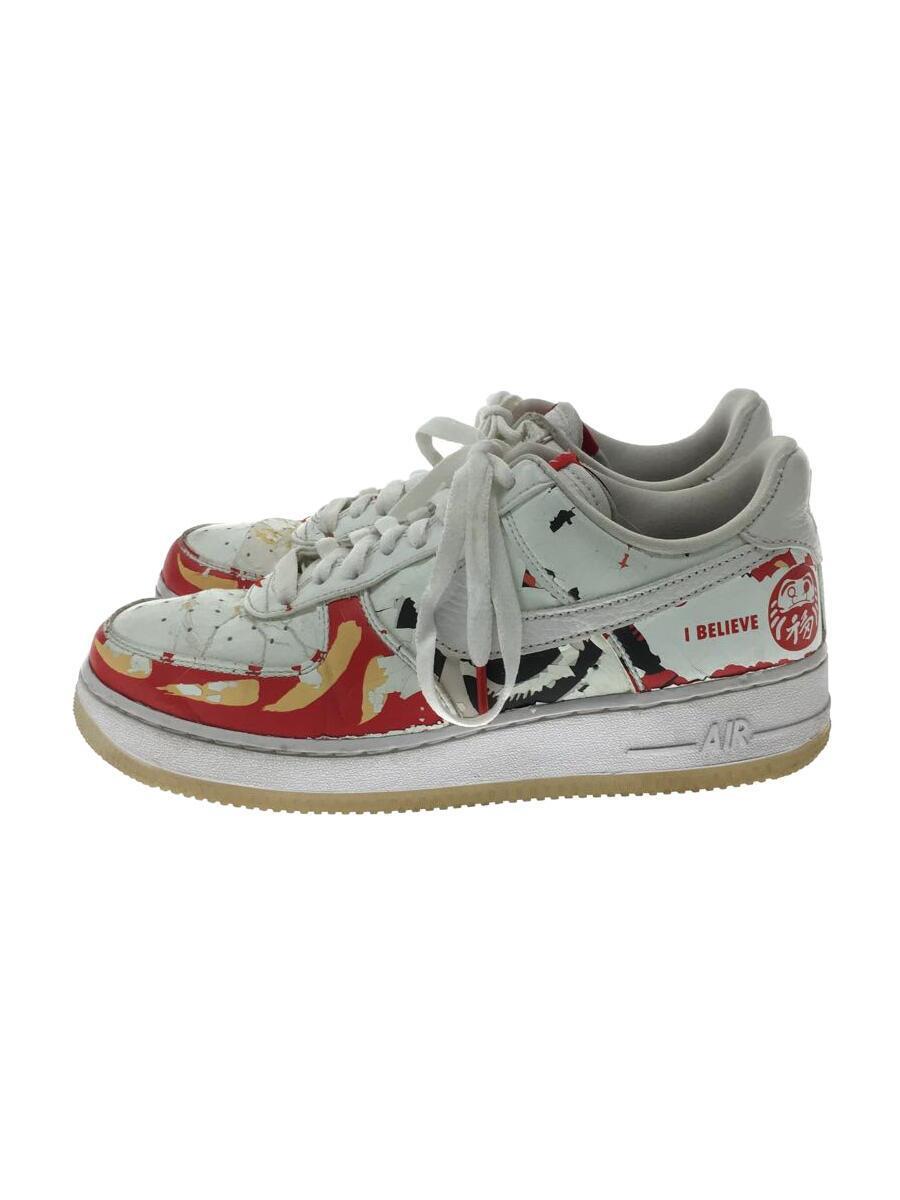 NIKE◆AIR FORCE 1 07 PRM CO.JP I Believe 達磨/25.5cm/WHT/レザー_画像1