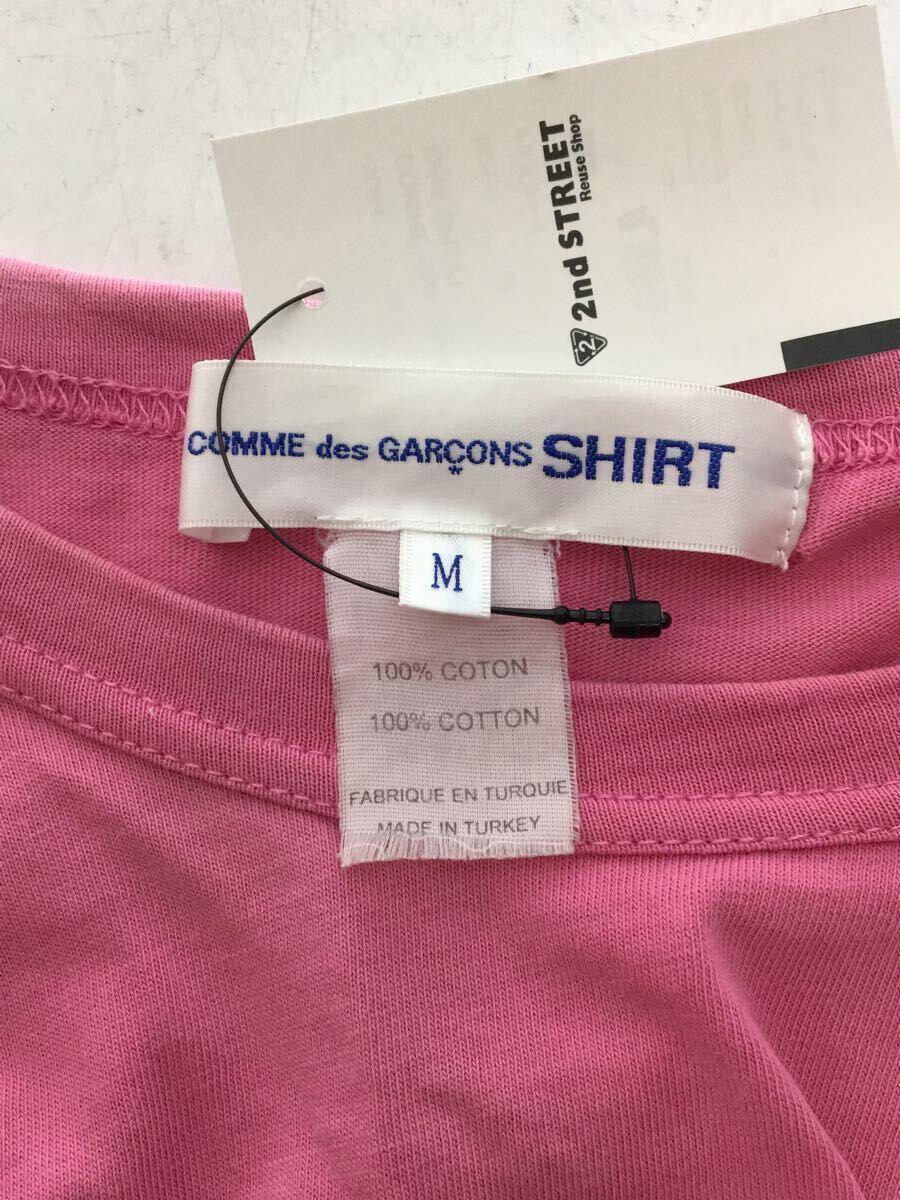 COMME des GARCONS SHIRT◆Tシャツ/M/コットン/PNK/S21116_画像3