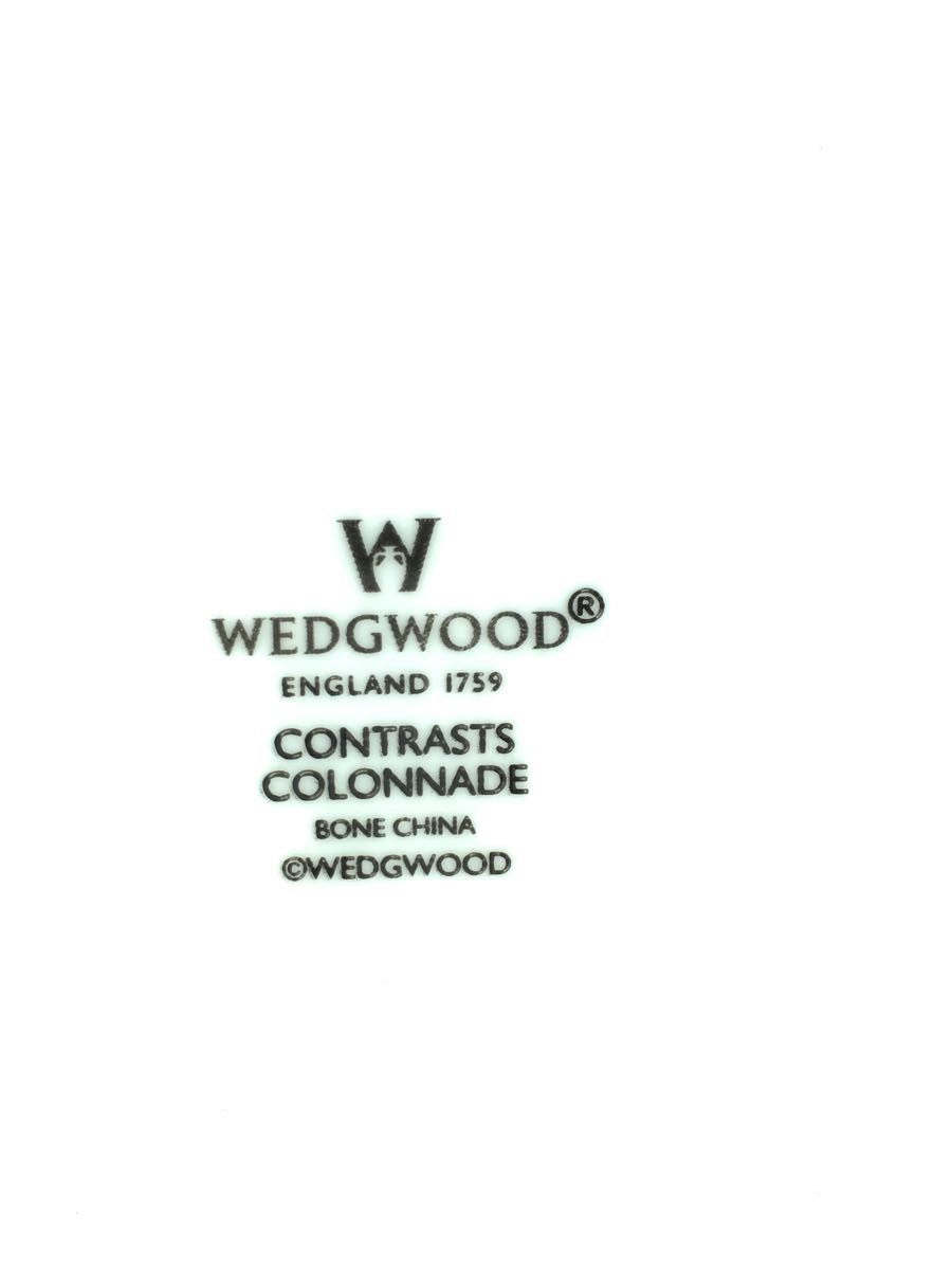 WEDGWOOD◆プレート/WHT/contrasts/コロネードブラック/20cm_画像4