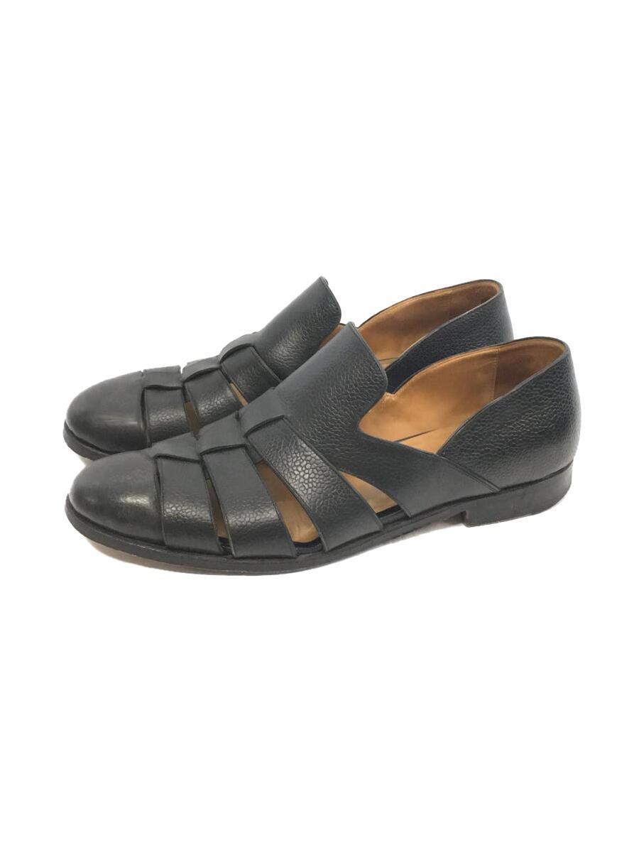 高質で安価 Giacometti.◇サンダル/40.5/BLK/レザー 26.5cm