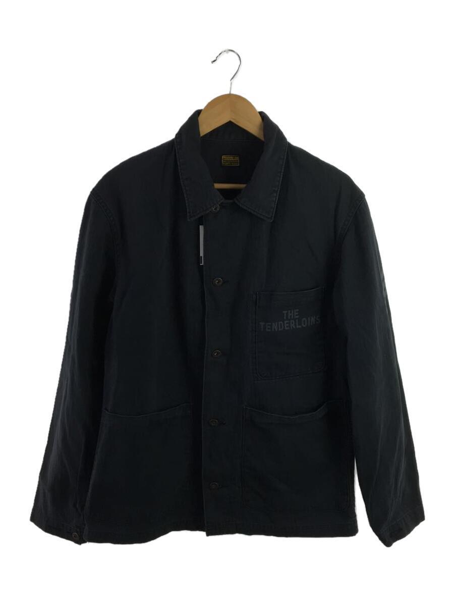 新品本物】 TENDERLOIN◇カバーオール/M/コットン/BLK/ヘリンボーン