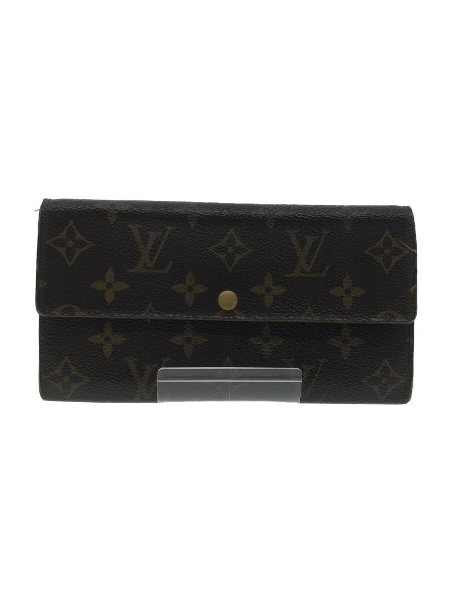 LOUIS VUITTON◆2つ折り財布/PVC/BRW/モノグラム/レディース/M61726