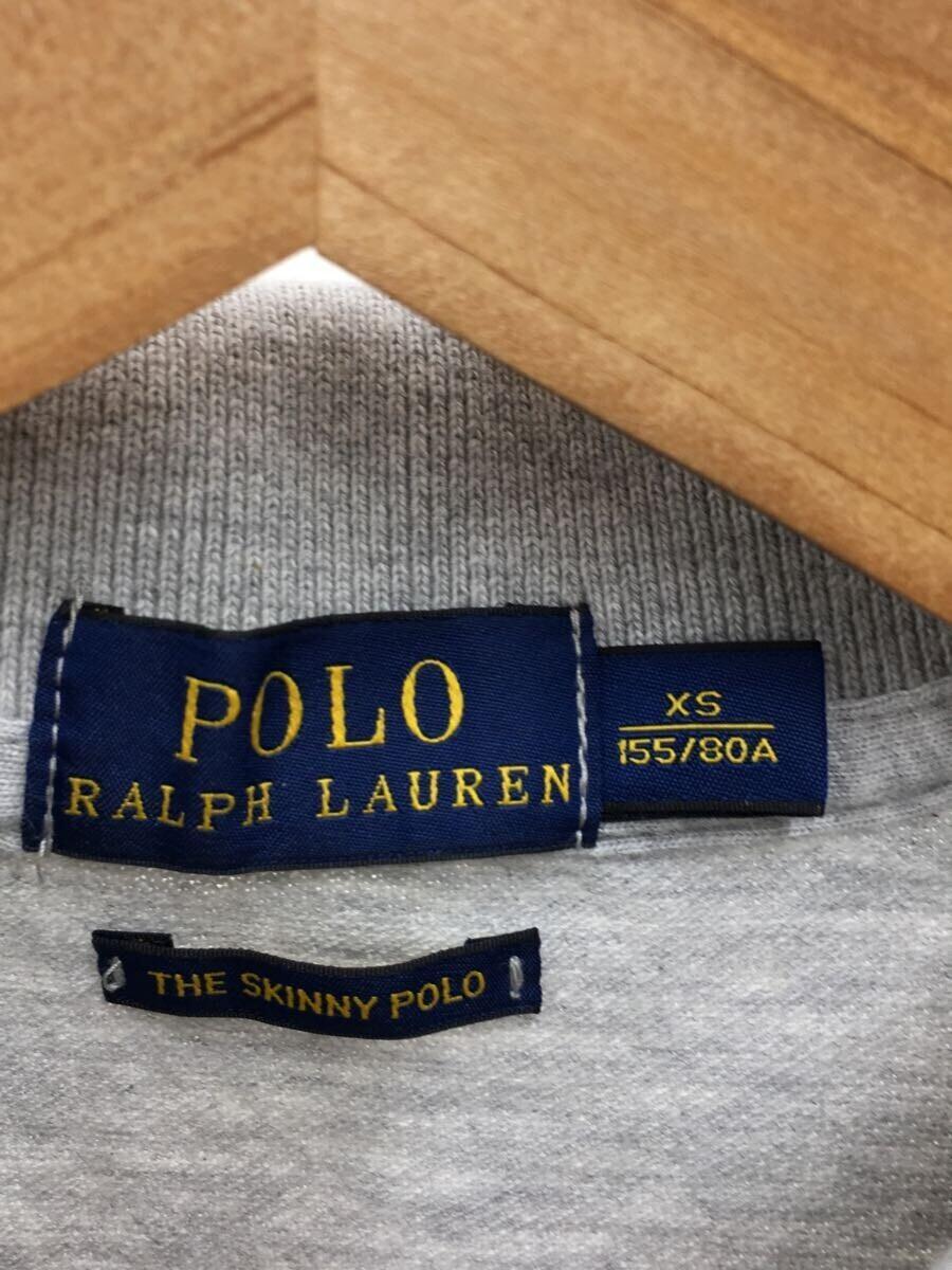 POLO RALPH LAUREN◆ポロシャツ/XS/コットン/GRY/RN41381/刺繍ポロシャツ THE SKINNY POLO_画像3