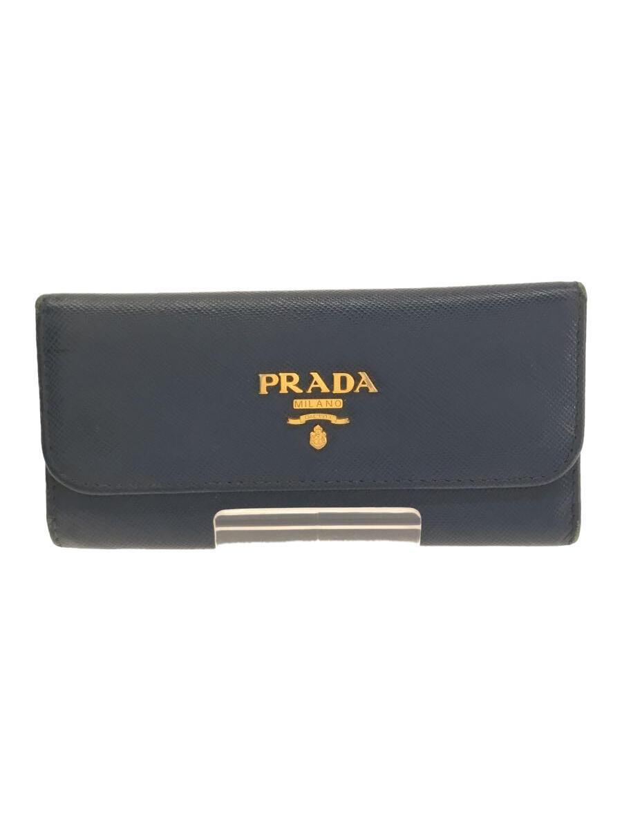 税込】 PRADA◇キーケース/レザー/NVY/レディース キーケース