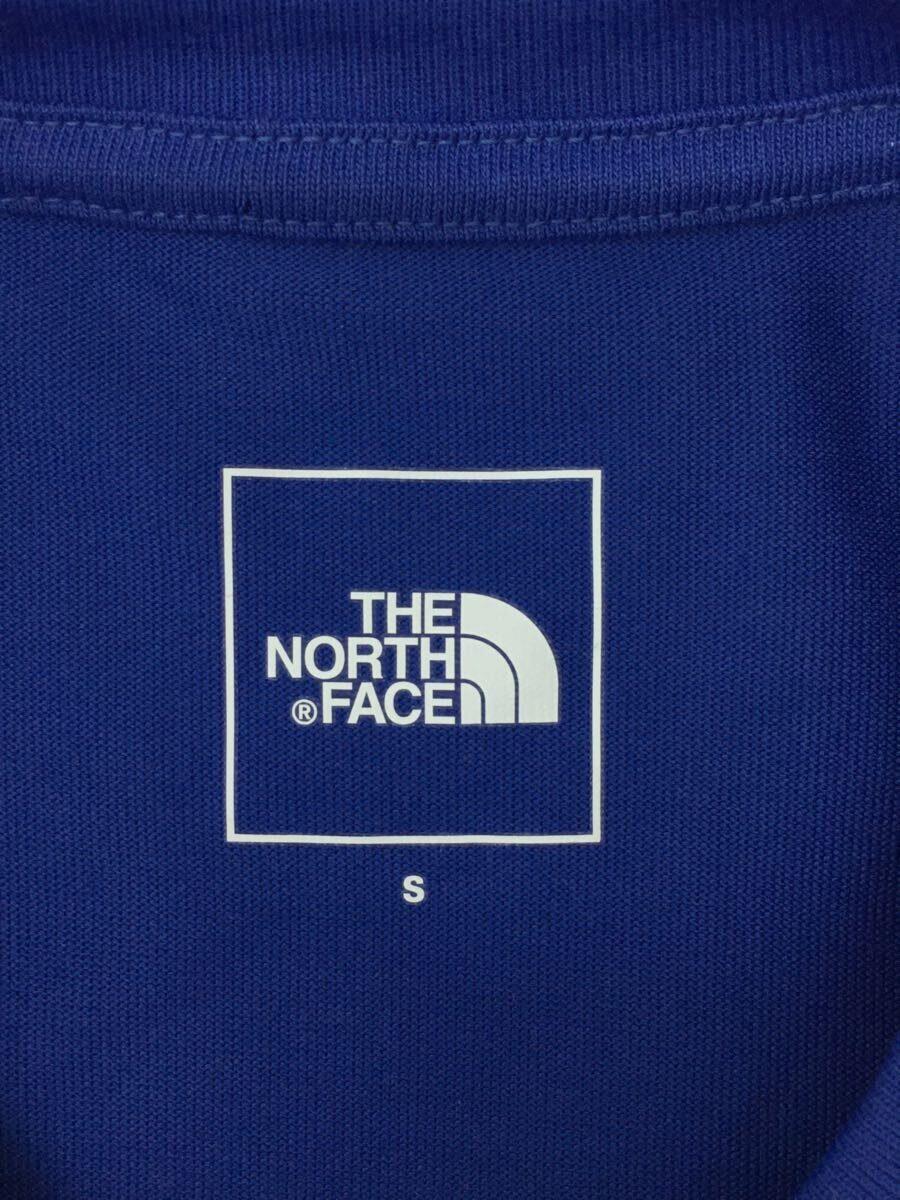 THE NORTH FACE◆S/S BC SQAR LOGO T ShirtsTシャツ/NTW32144/S/コットン/ブルー_画像3