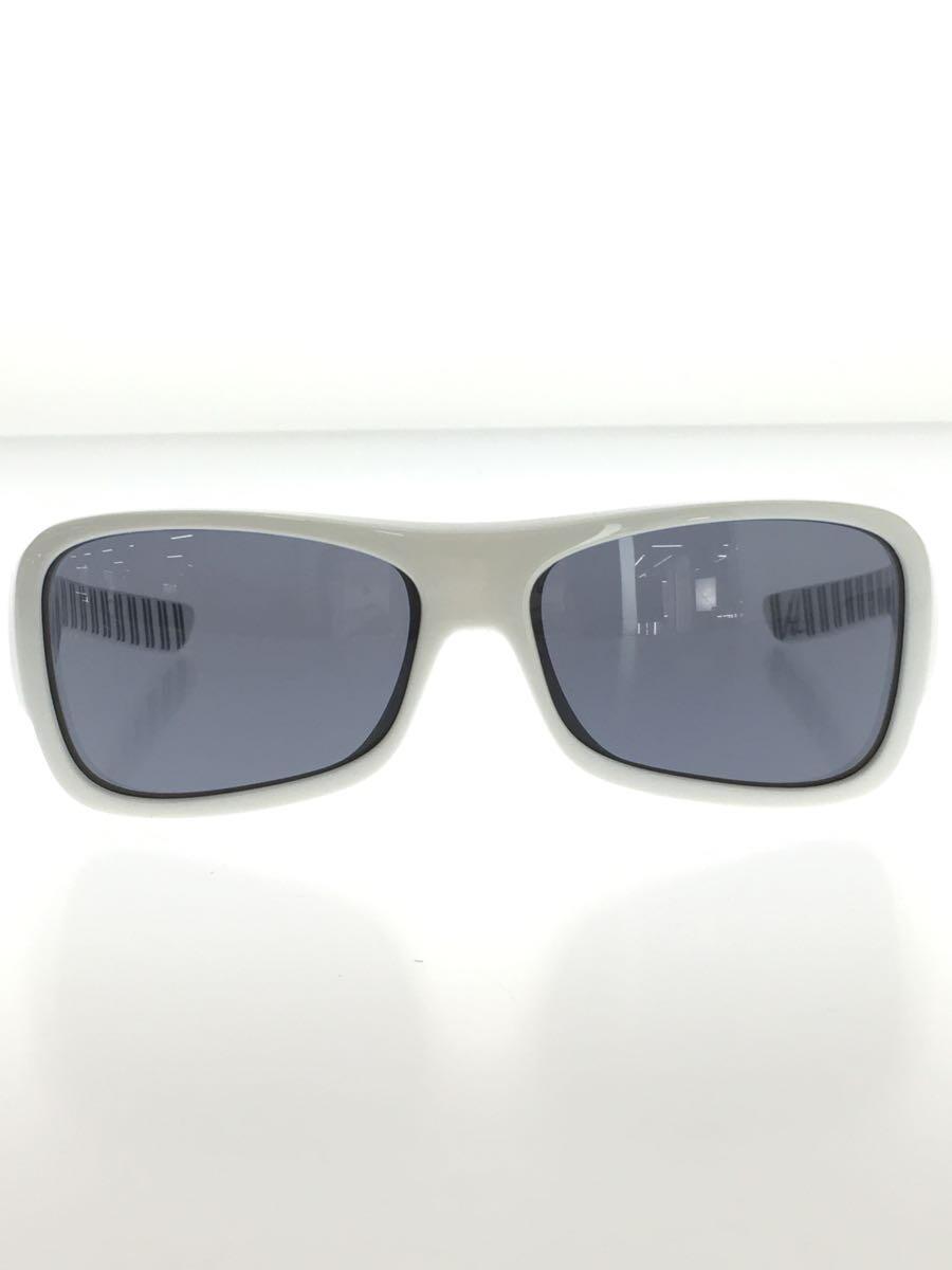 OAKLEY◆サングラス/ウェリントン/プラスチック/WHT/BLK/メンズ/03-576 58