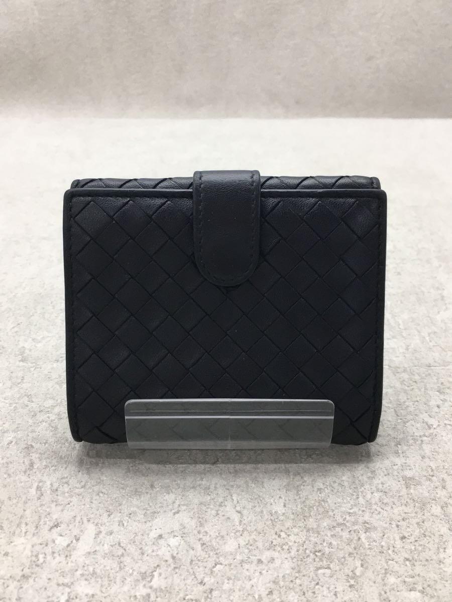 BOTTEGA VENETA◆2つ折り財布/レザー/NVY/無地/メンズ/BV382576_画像2