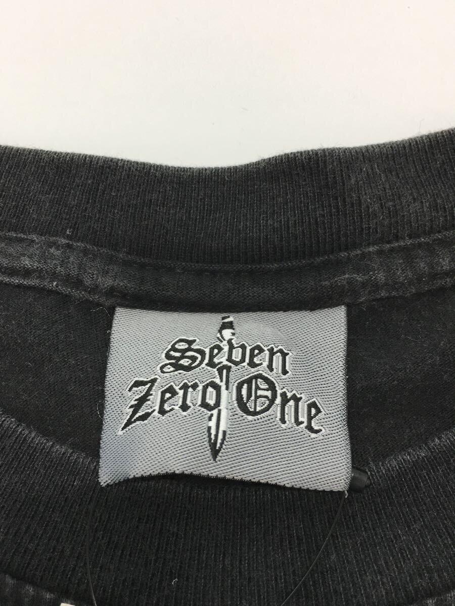 Seben Zero One/Tシャツ/M/コットン/BLK/Rock EAGLEプリントT_画像3