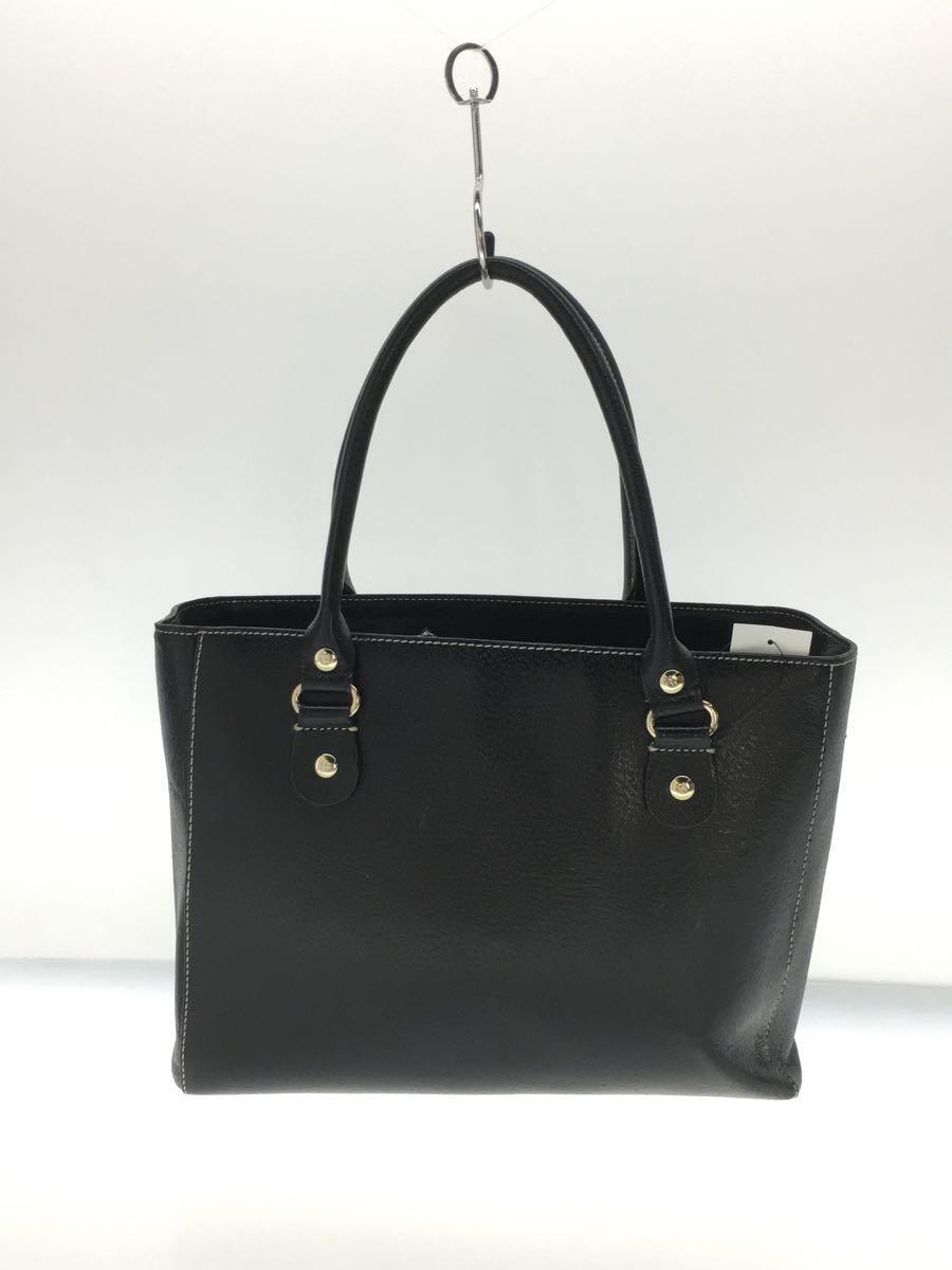 kate spade new york◆トートバッグ/-/BLK/無地_画像3