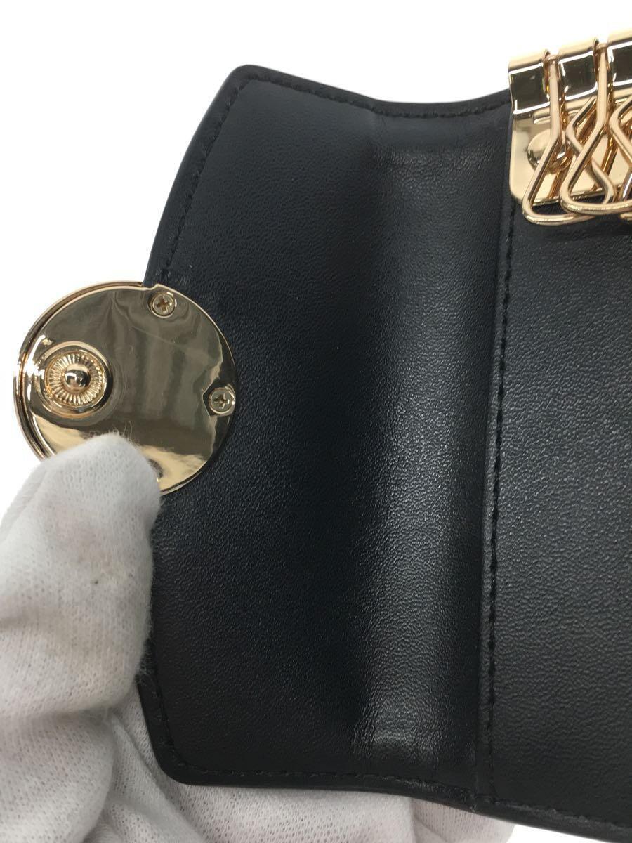 MICHAEL KORS◆キーケース/レザー/BLK/総柄/レディース_画像7