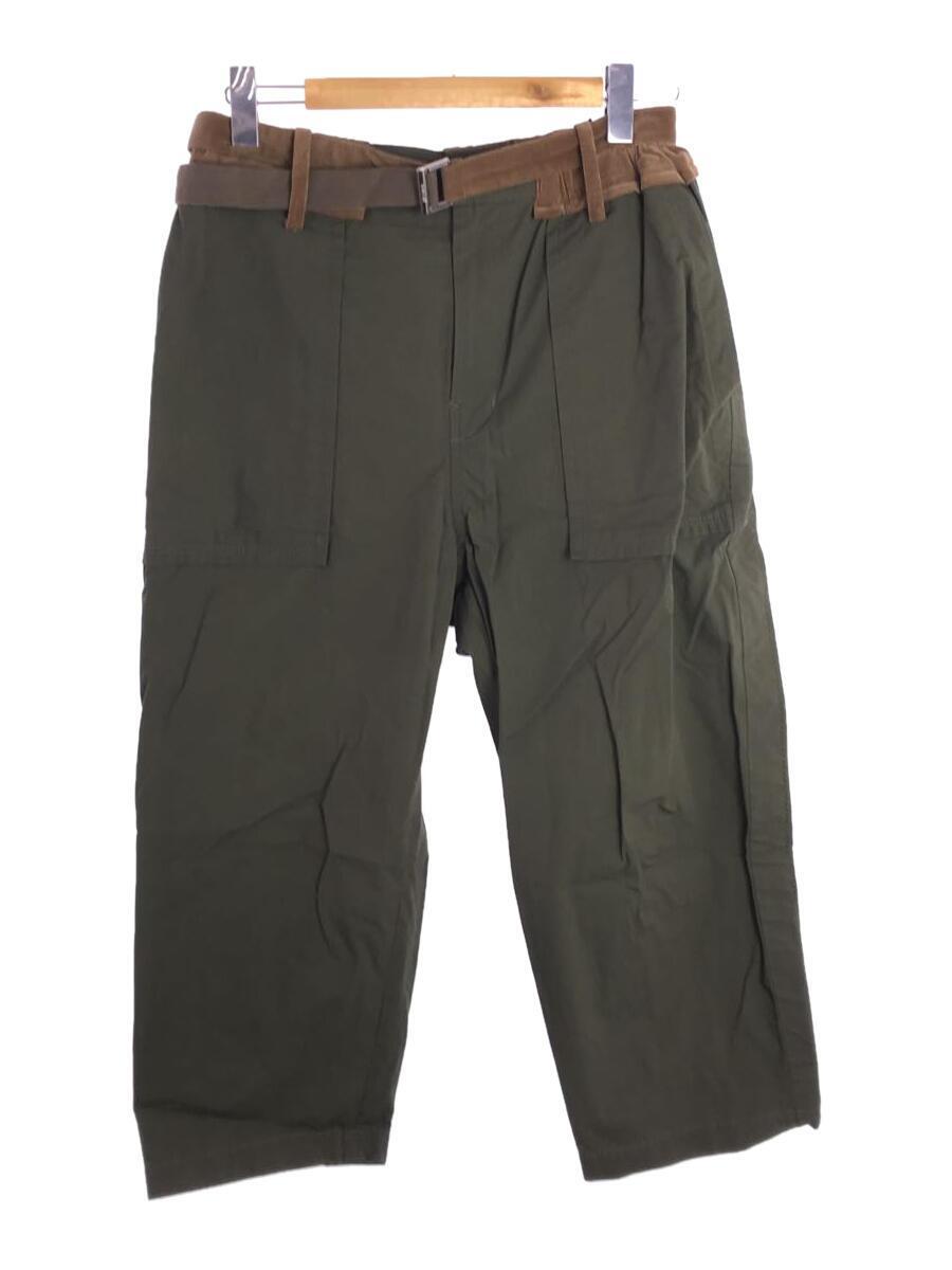人気の sacai◇Sacai Pre Pants/ストレートパンツ/2/コットン/GRN/SCM