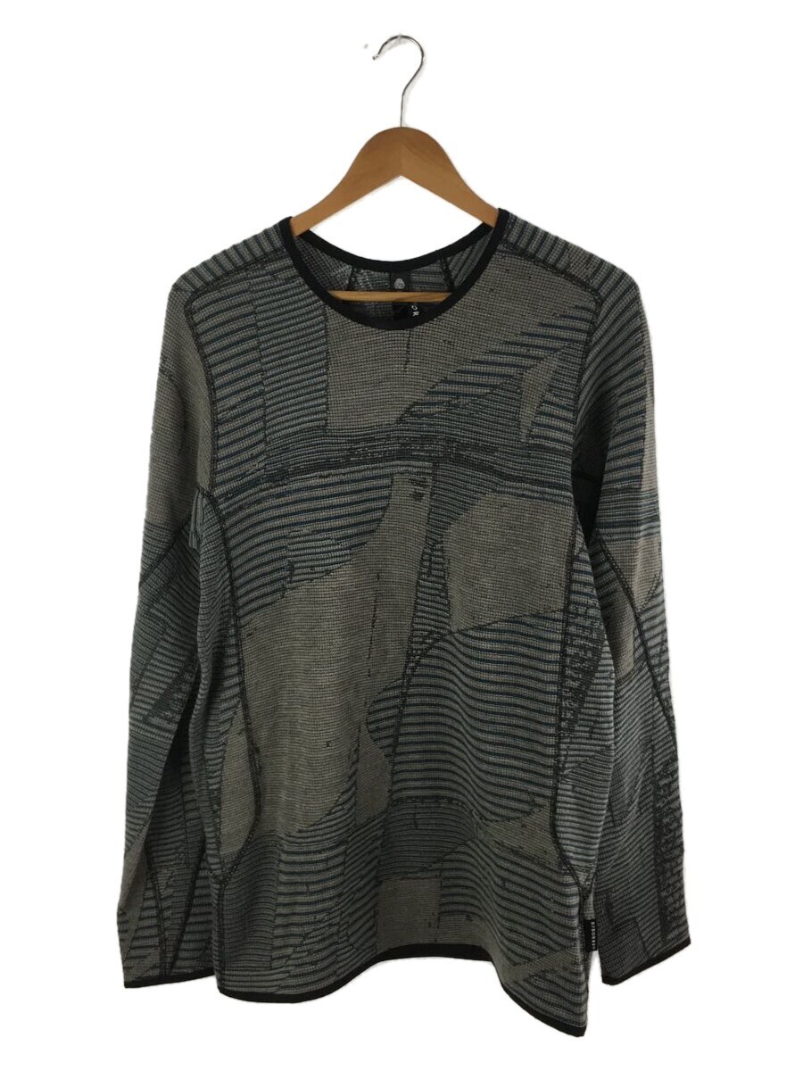 BYBORRE/カットソー/M/ウール/GRY/WAFFLE LONG SLEEVE_画像1