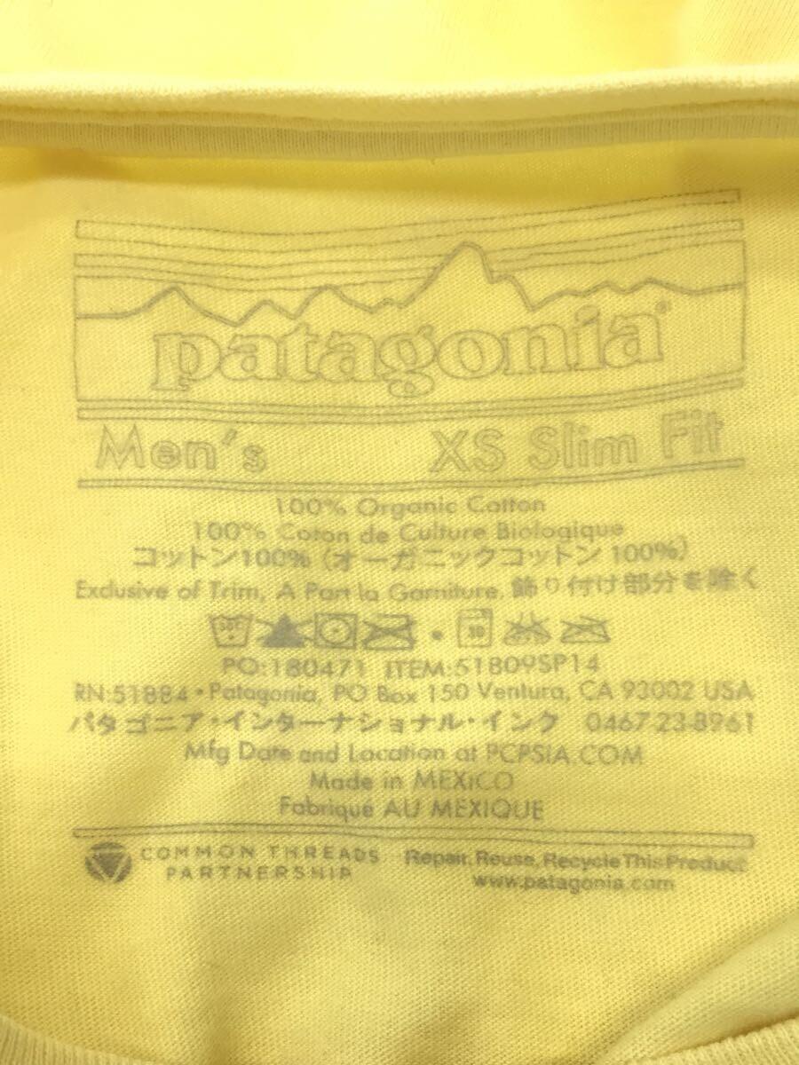 patagonia◆パタゴニア/Tシャツ/XS/コットン/イエロー/51809SP14_画像3