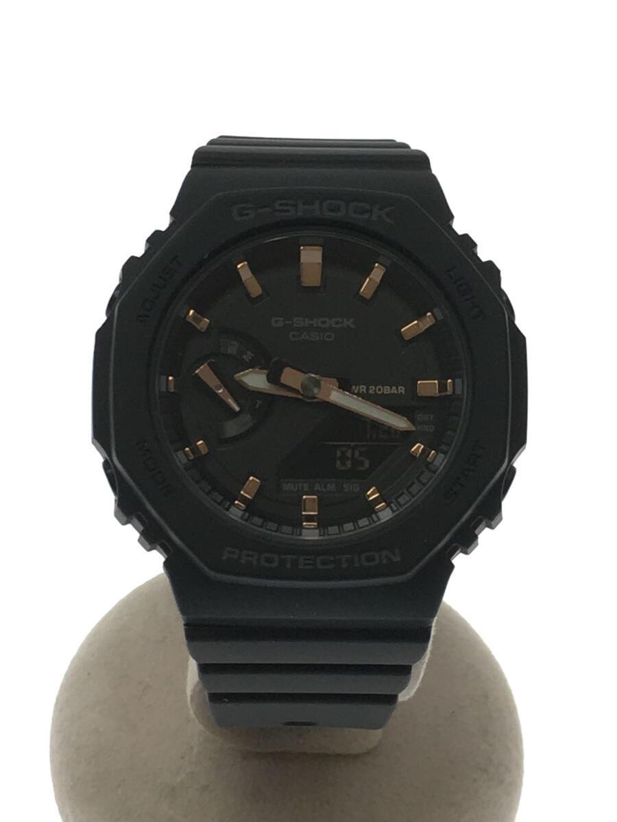 CASIO◆クォーツ腕時計_G-SHOCK/デジアナ/ブラック/GMA-S2100-1AJF/ジーショック