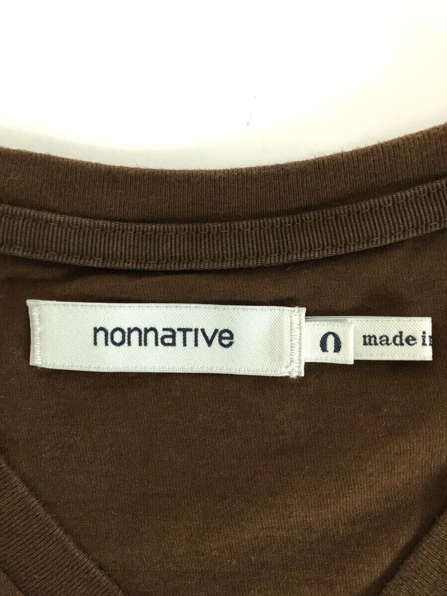 nonnative◆41th collection/DWELLER V NECK S/S TEE Tシャツ/2/コットン/BRN_画像3