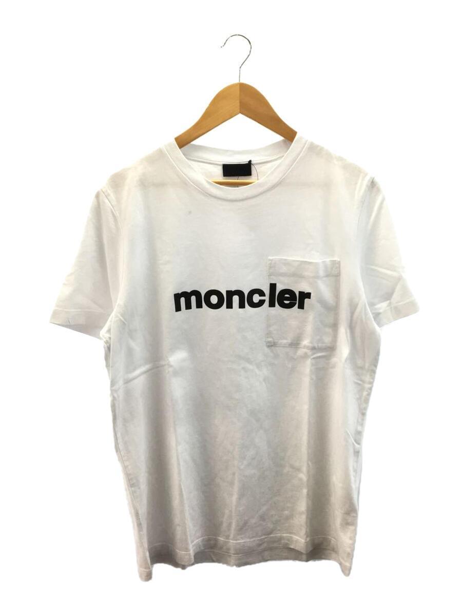 MONCLER◆2021/MAGLIA T-SHIRT/Tシャツ/XL/コットン/WHT/G20918C0036829H8