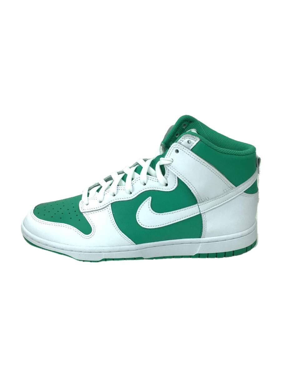 NIKE◆DUNK HIGH RETRO BTTYS/ハイカットスニーカー/27.5cm/GRN/DV0829-300