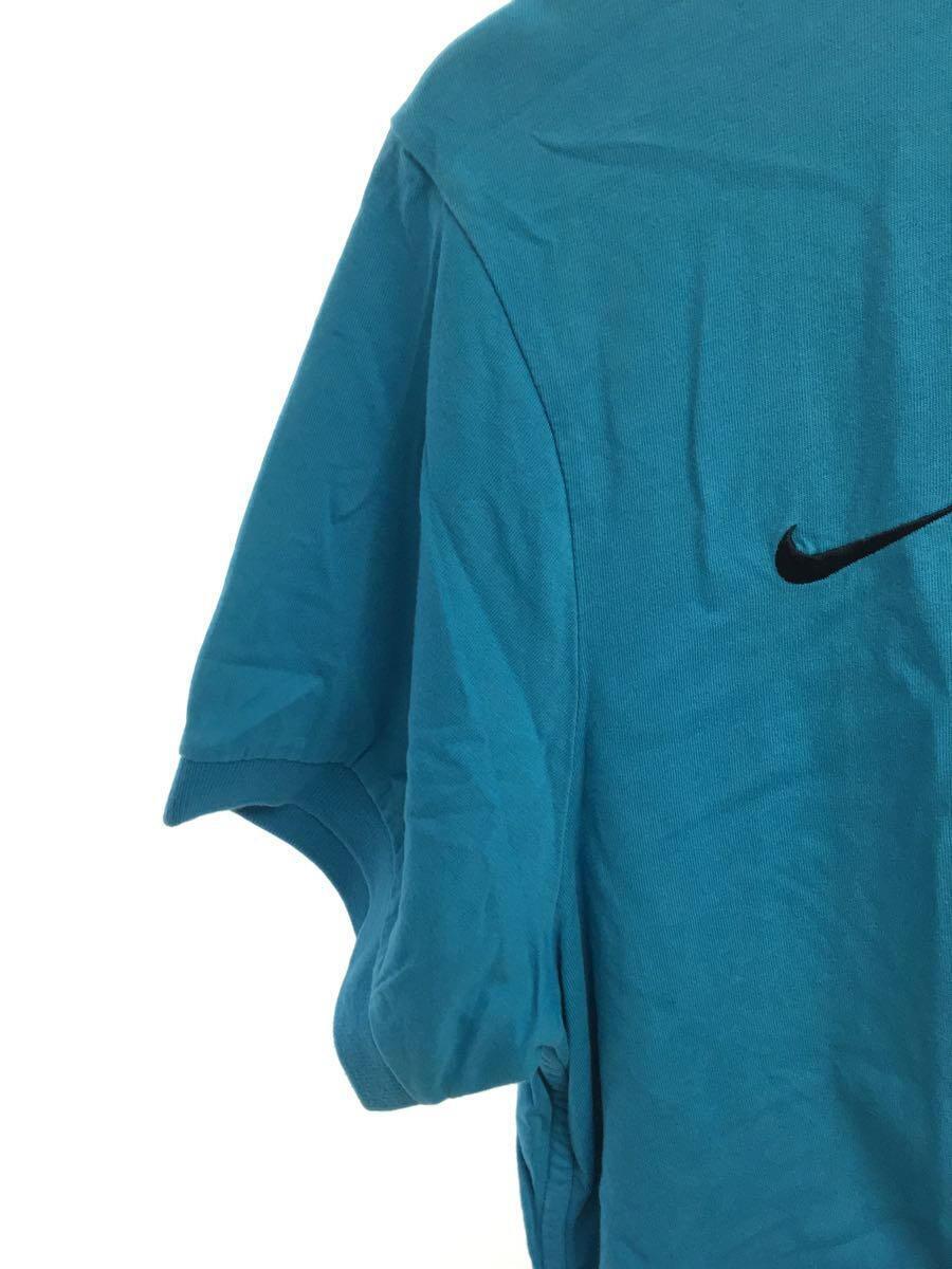 NIKE◆FCバルセロナ/グラデーション/ポロシャツ/XL/コットン/BLU_画像5