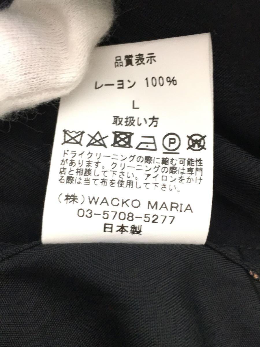 WACKO MARIA◆budspool/半袖シャツ/L/レーヨン/BLK_画像5