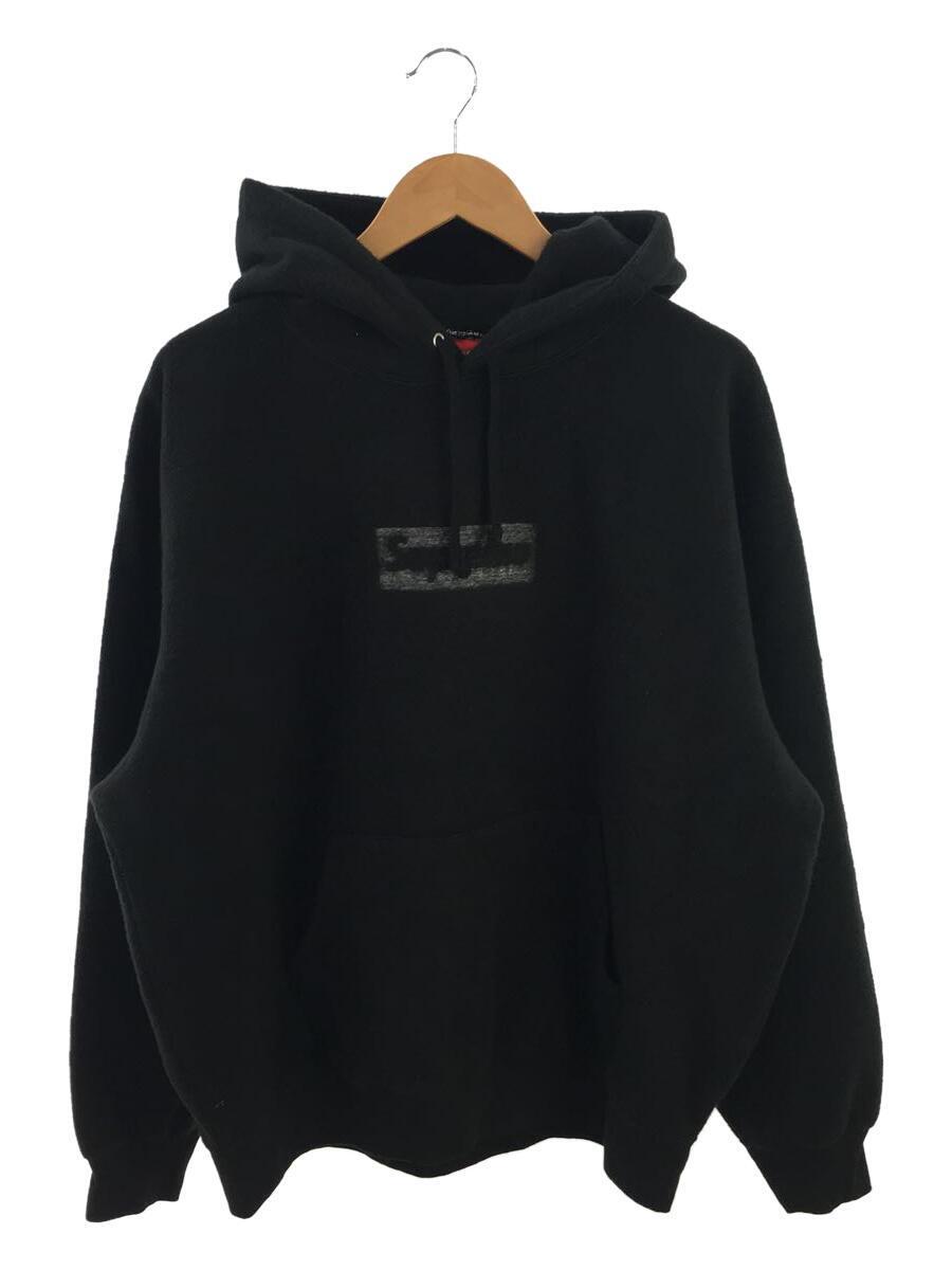 Supreme◆Inside Out Box Logo Hooded Sweatshirt/L/コットン/ブラック
