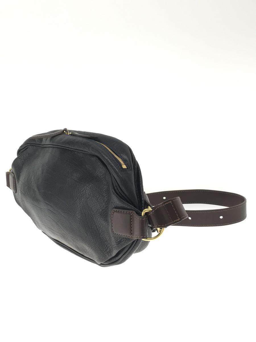  earth shop bag * almas Buffalo body bag / waist bag / leather 