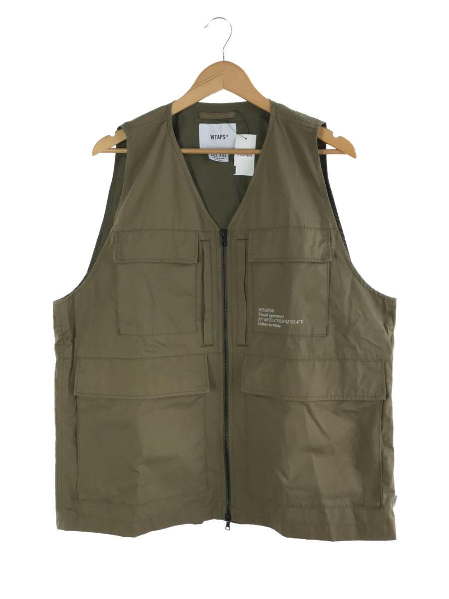 WTAPS◆22SS/LRRP VEST COPO WEATHERベスト/3/コットン/ベージュ/221WVDT-JKM01/_画像1