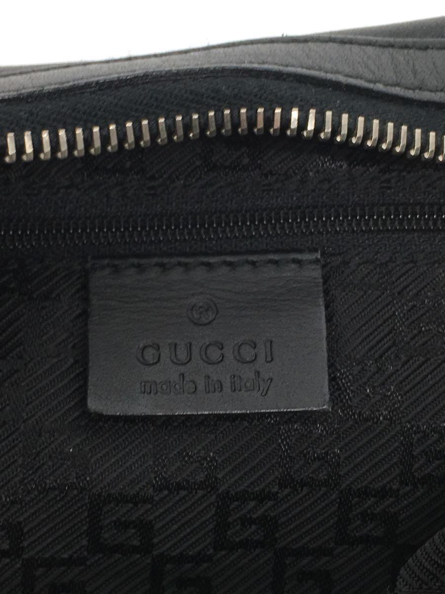 GUCCI◆トートバッグ/レザー/BLK/001・3814_画像5