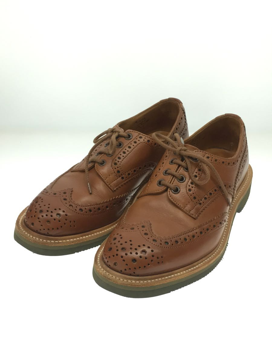 Tricker’s◆BOURTON/バートン/箱/メダリオン/ウィングチップシューズ/UK7/ブラウン/レザー/5633_画像2