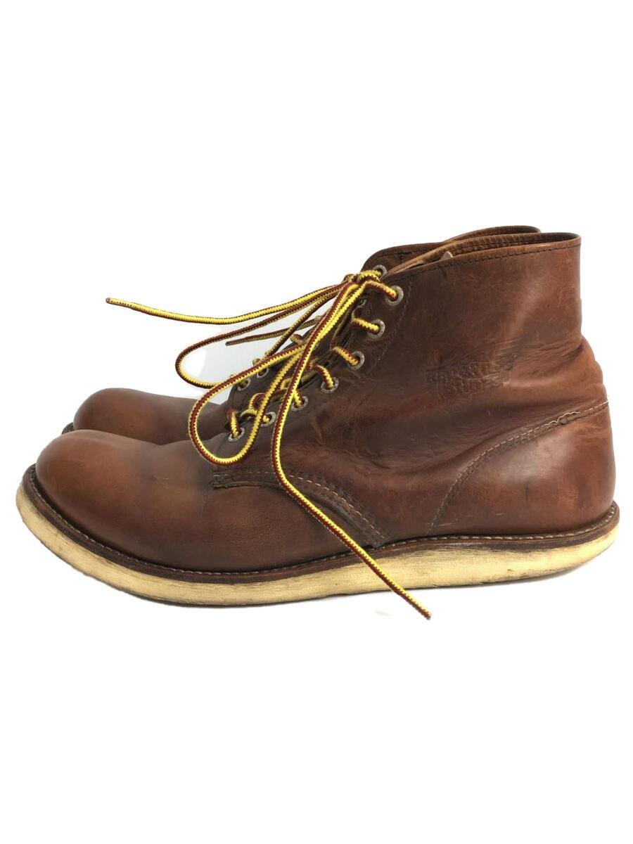 RED WING◆ブーツ/US10/BRW/レザー/9111/クラシックラウンド/ラフ&ラフ_画像1