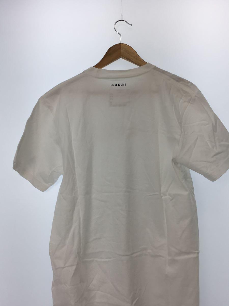 sacai◆Tシャツ/2/コットン/WHT/無地_画像2