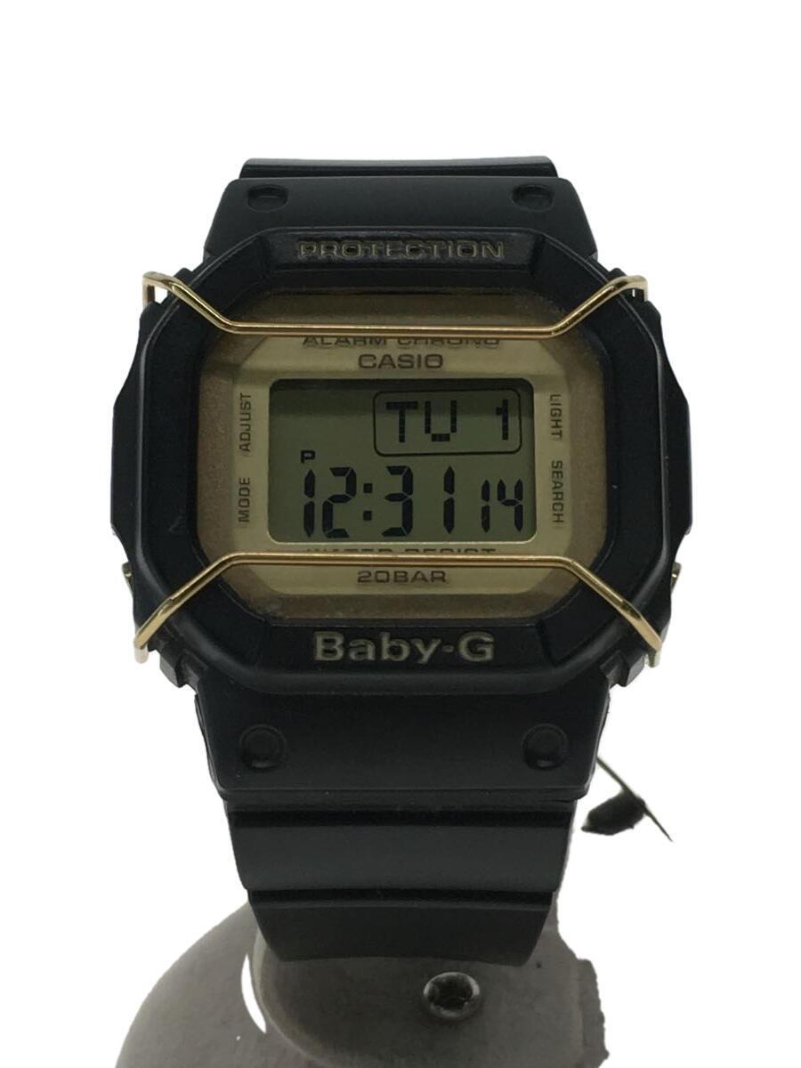 CASIO◆クォーツ腕時計/デジタル/ラバー/GLD/BLK/SS/BGD-500LC_画像1