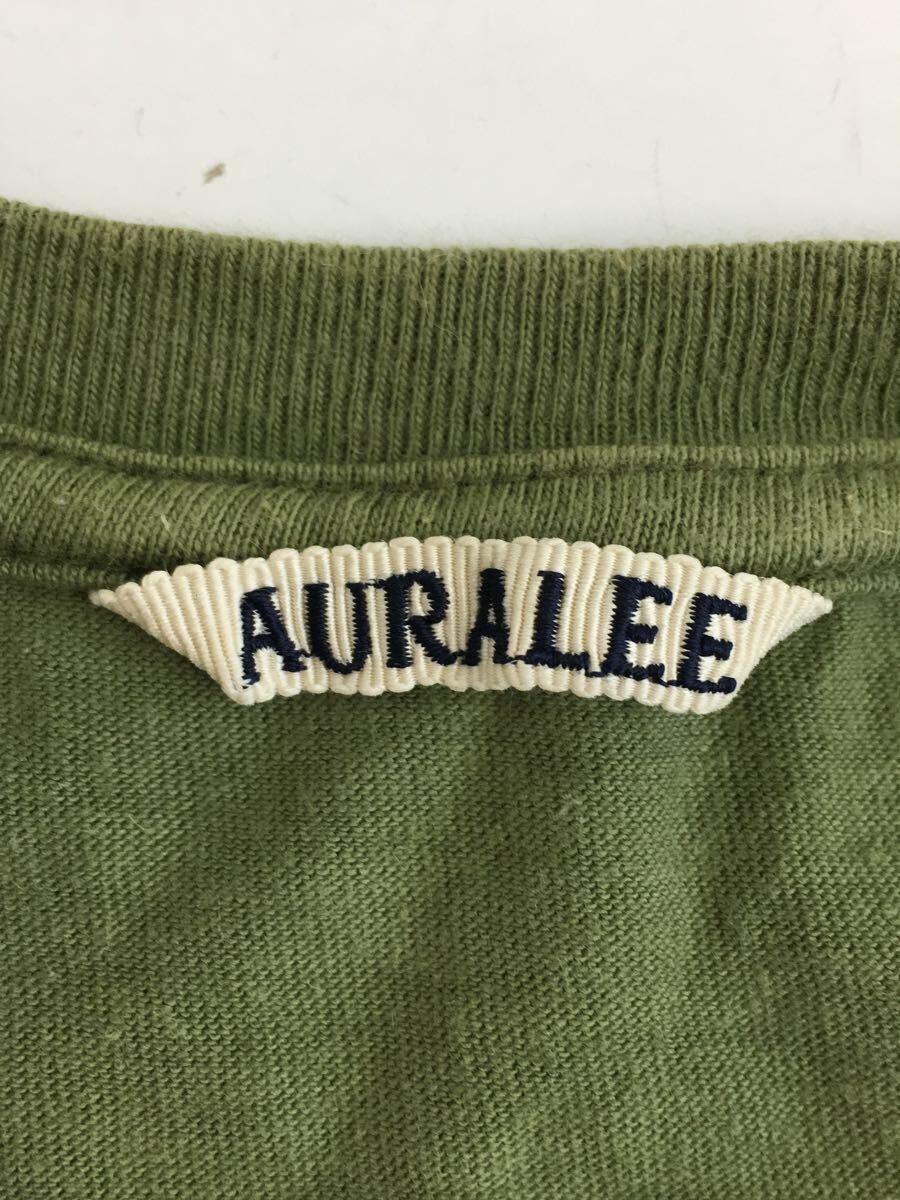 AURALEE◆Tシャツ/3/コットン/KHK/無地/AOOT02ST_画像3