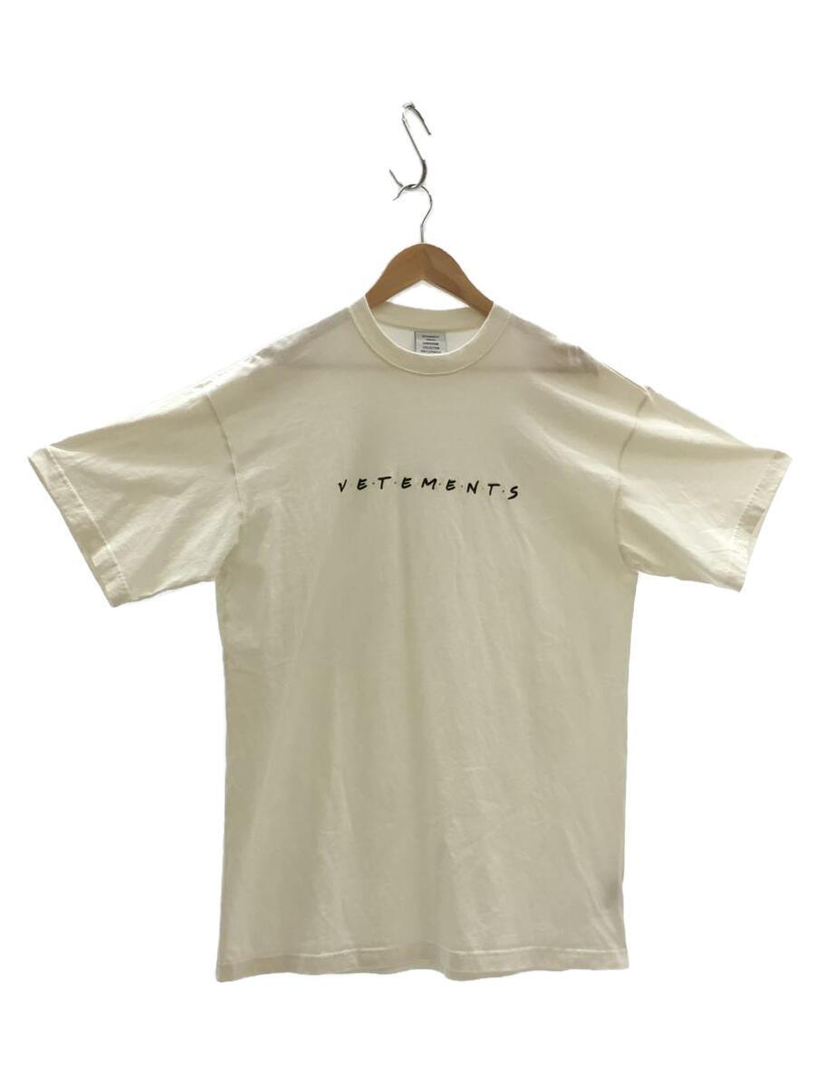 VETEMENTS◆Tシャツ/XS/コットン/ホワイト/無地/UE51TR340W