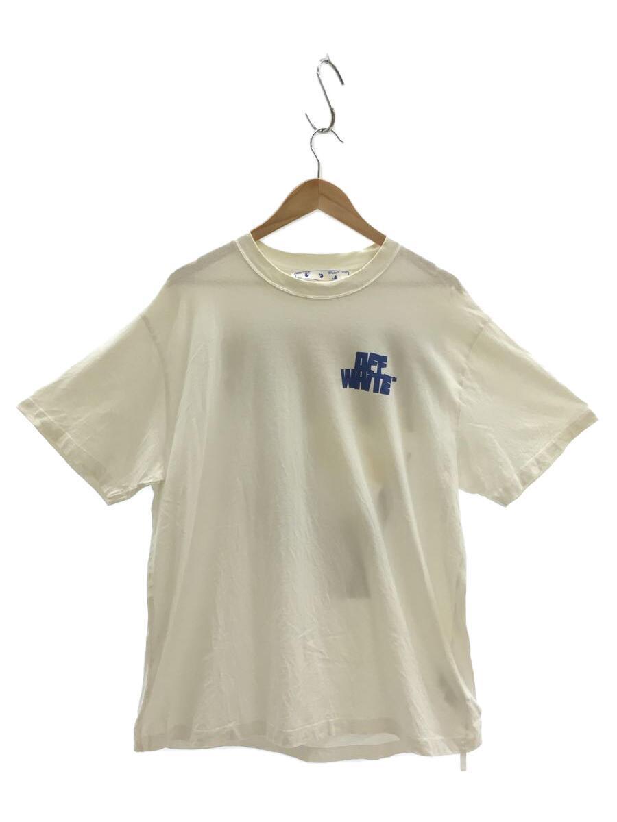 OFF-WHITE◆Tシャツ/S/コットン/ホワイト/無地/OMAA038R21JER004