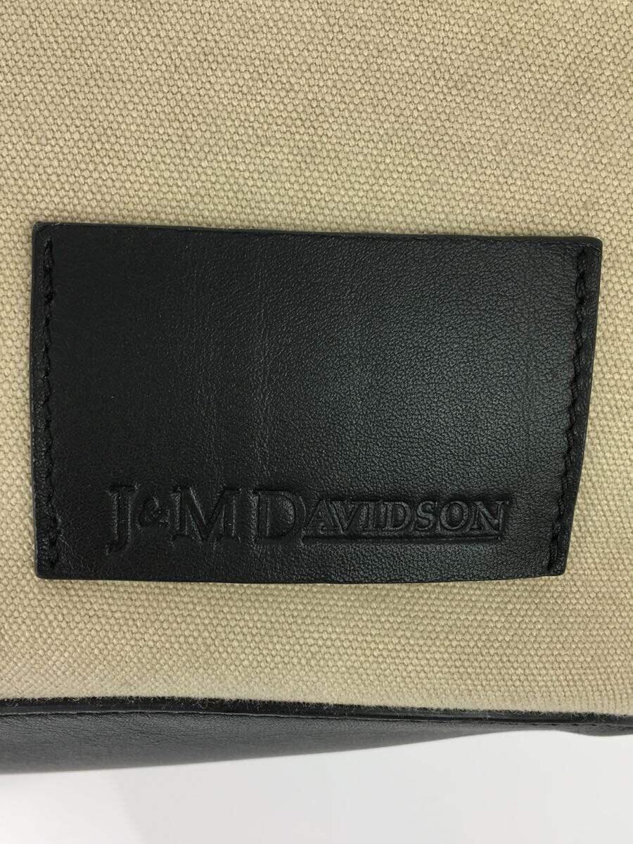 J&M DAVIDSON◆ショルダーバッグ/MARKET TOTE L/カゴバッグ/ウッドハンドル/ポーチ付/コットン/BEG_画像5