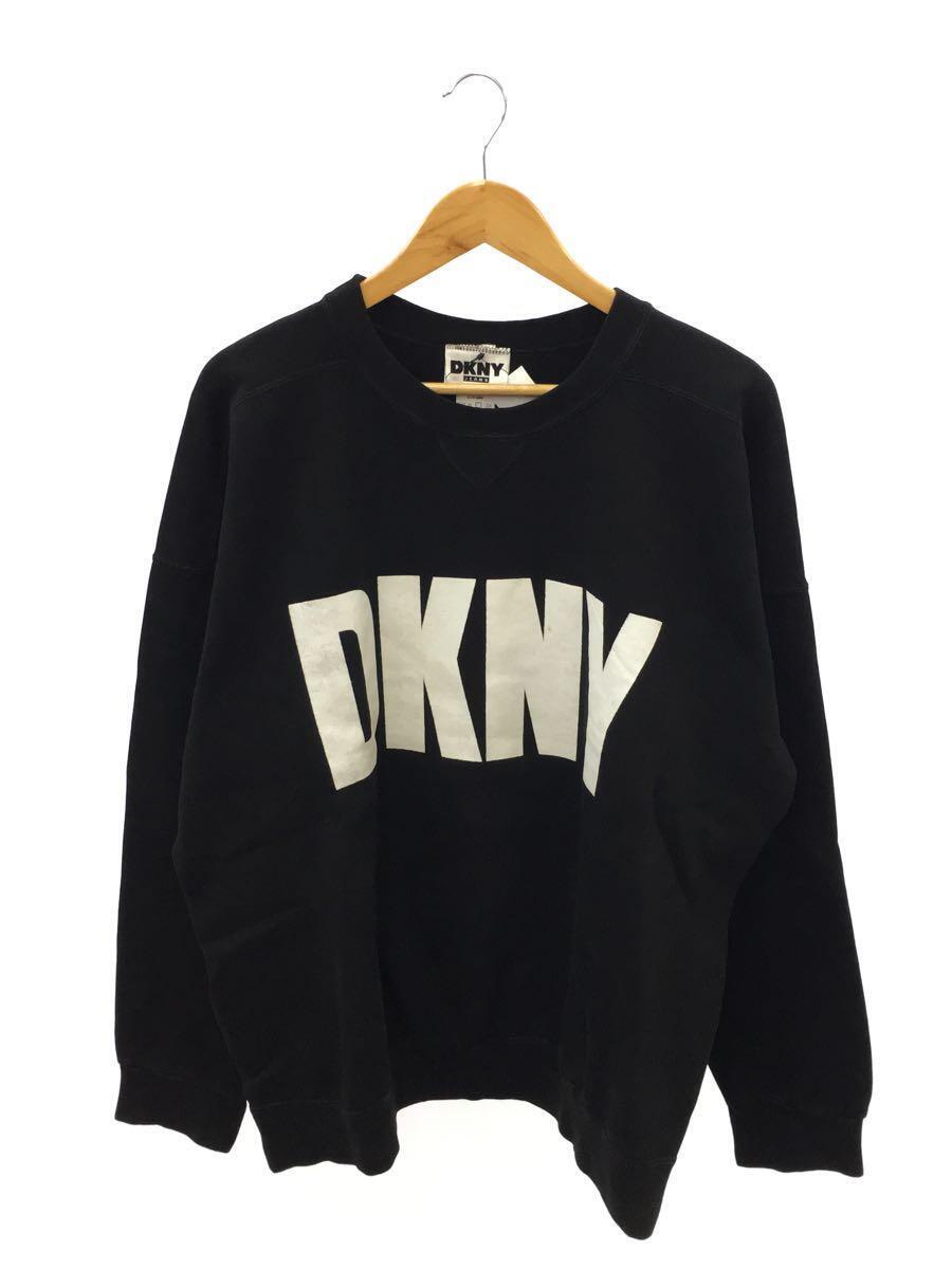 DKNY(DONNA KARAN NEW YORK)◆90s/DKNY/スウェット/-/コットン/BLK
