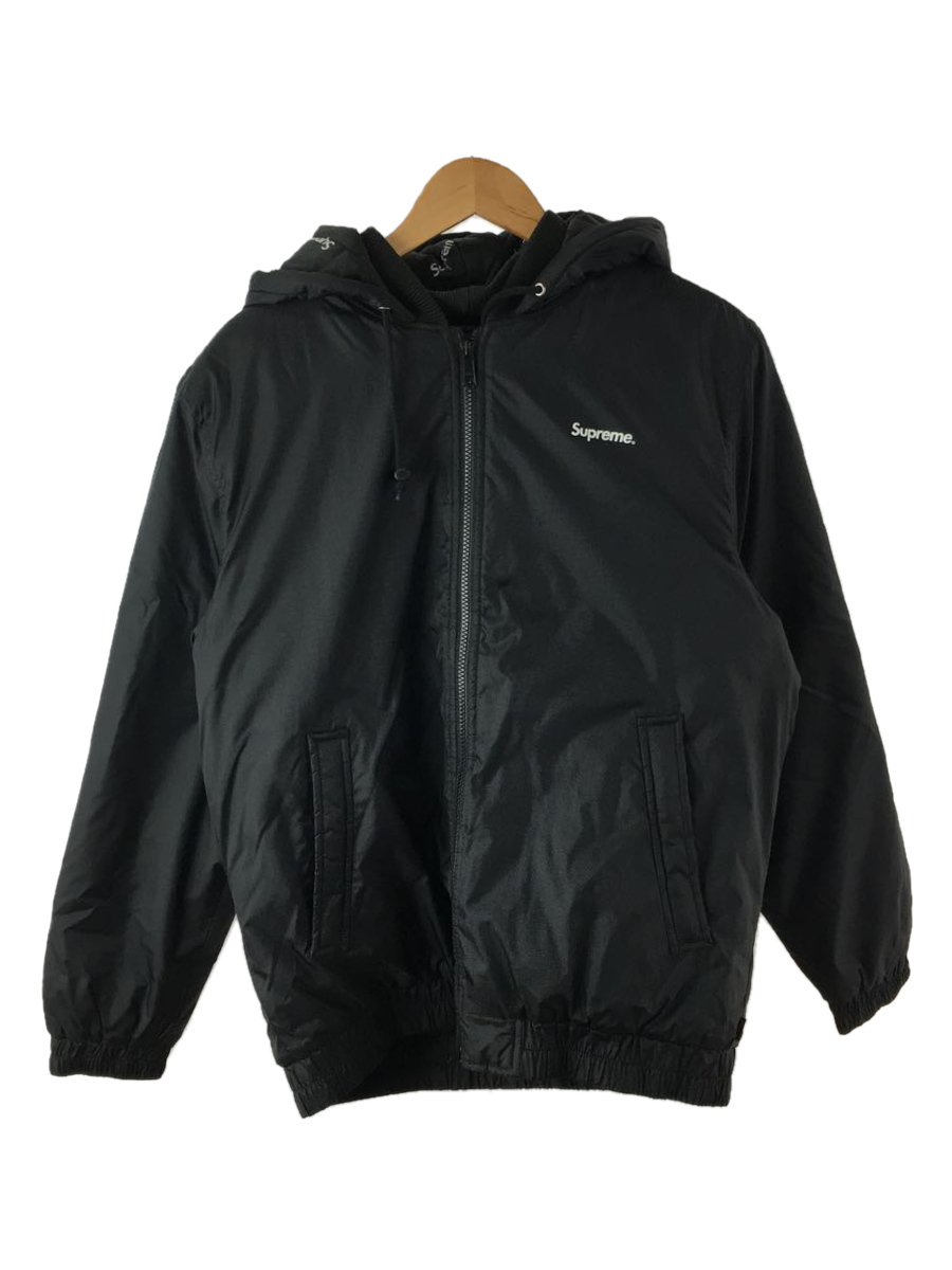 Supreme◇AW/sideline 2tone hooded jacket/ブルゾン/M/BLK/黒/ロゴ