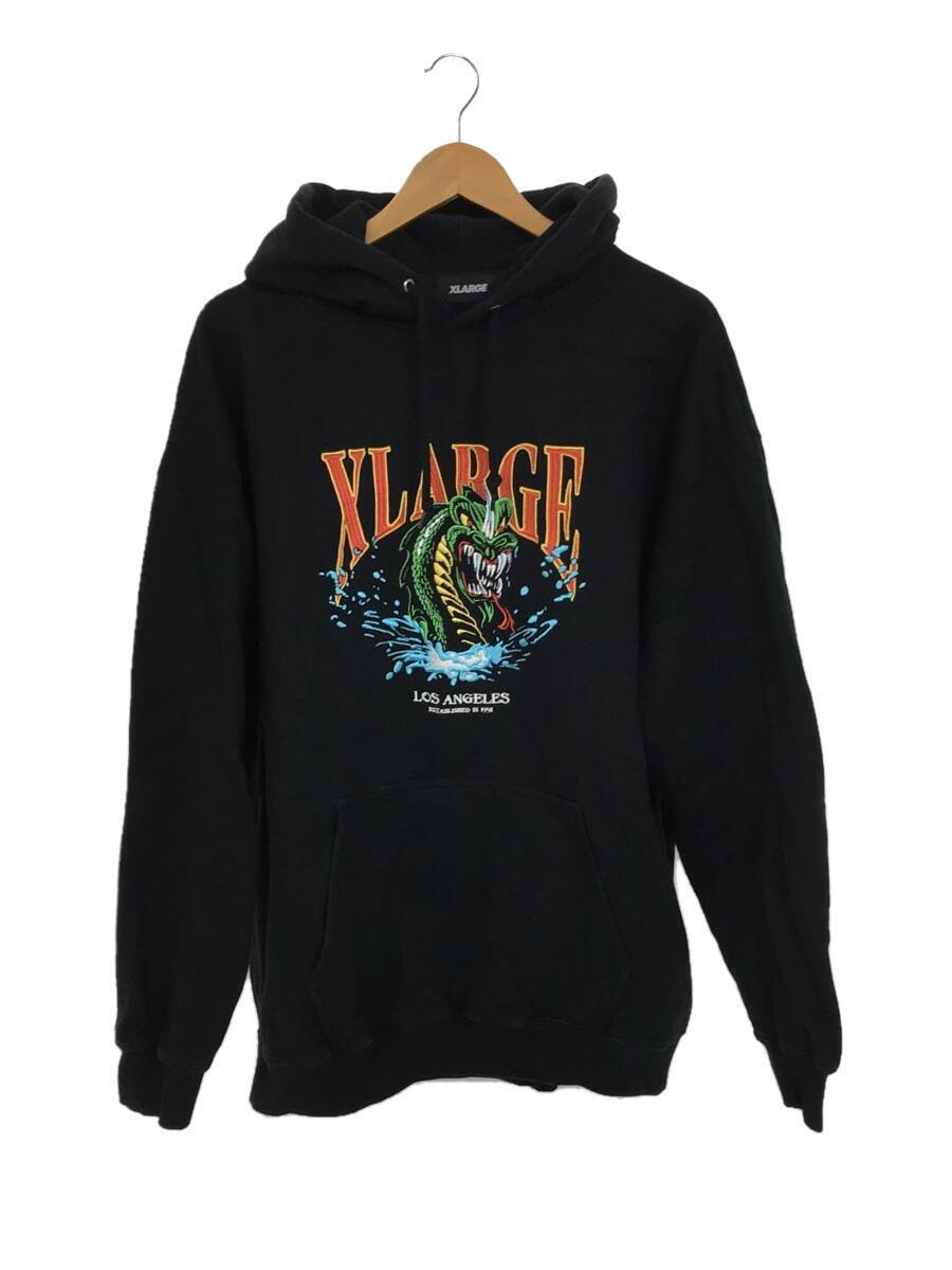 X-LARGE◆DRAGON PULLOVER HOODED SWEAT/パーカー/XL/コットン/BLK/101224012006