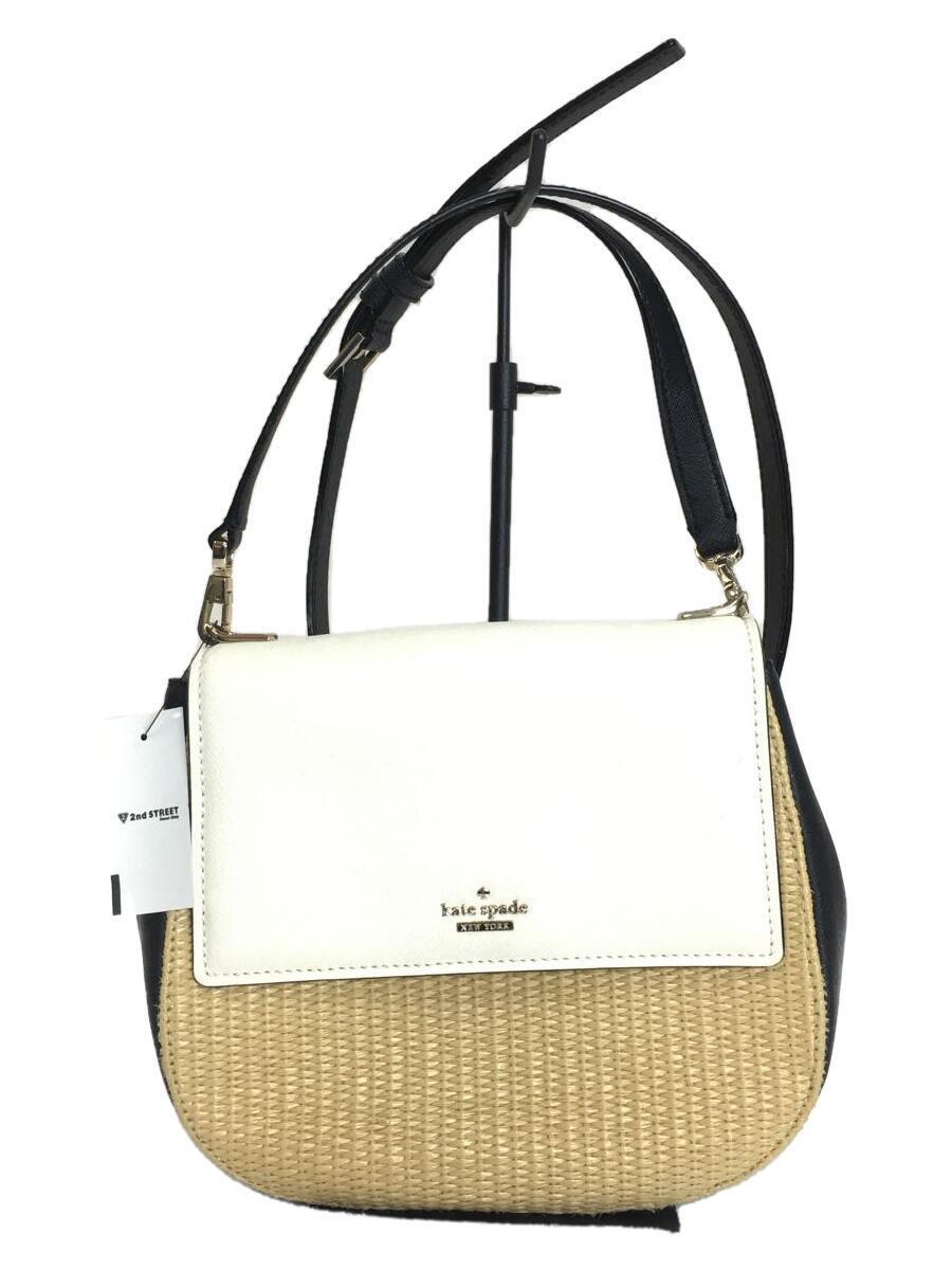 kate spade new york◆トートバッグ/レザー/WHT/PXRU7527 S1008_画像1