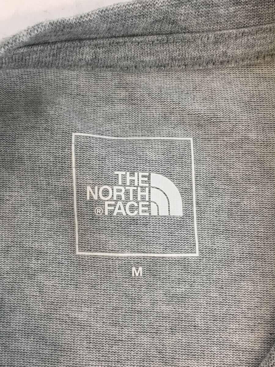 THE NORTH FACE◆Tシャツ/M/コットン/GRY/無地/NTW32144_画像3