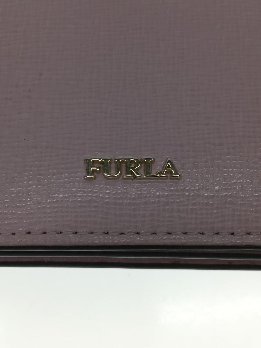 FURLA◆カードケース/名刺入れ/ミニ財布/レザー/PNK/無地/レディース/962149_画像3