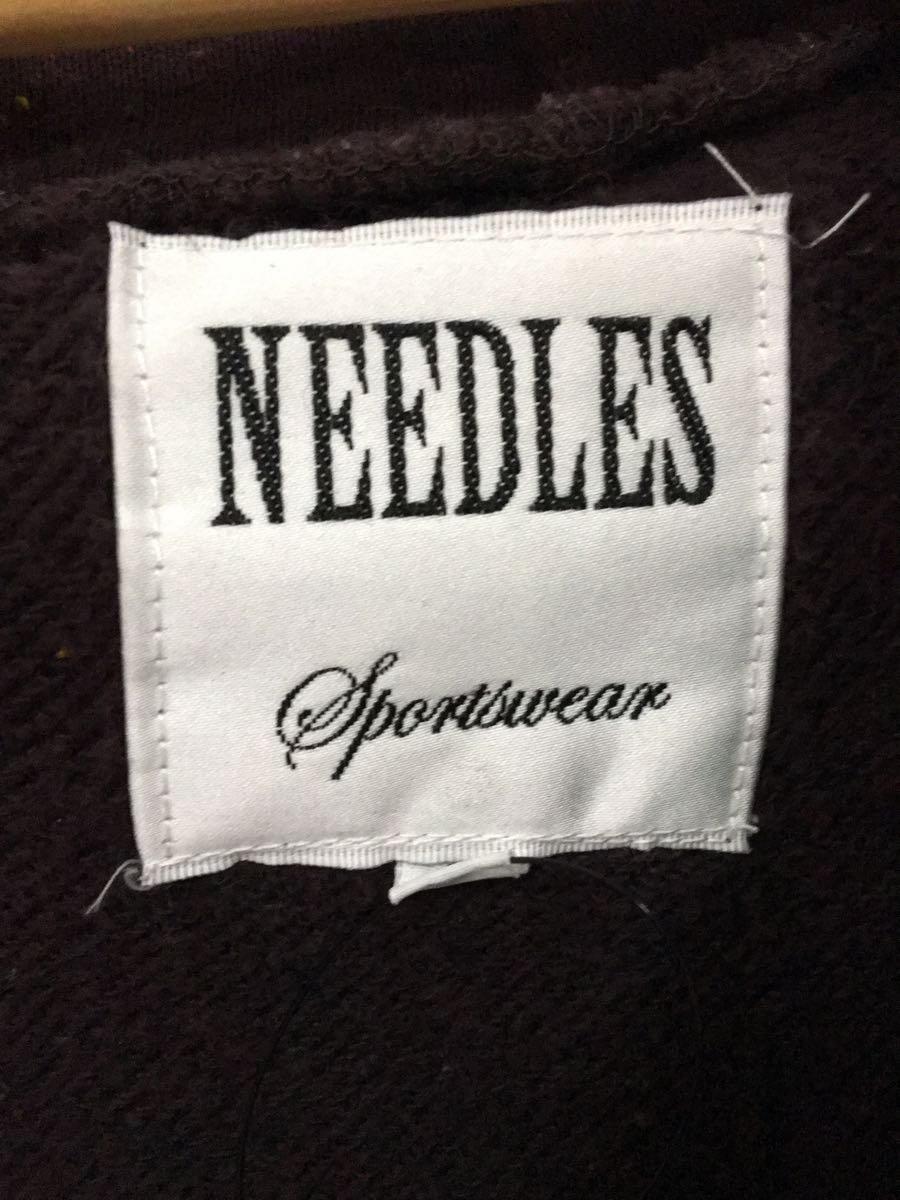 Needles Sportswear◆ジップパーカー/S/コットン/BRW/無地_画像3