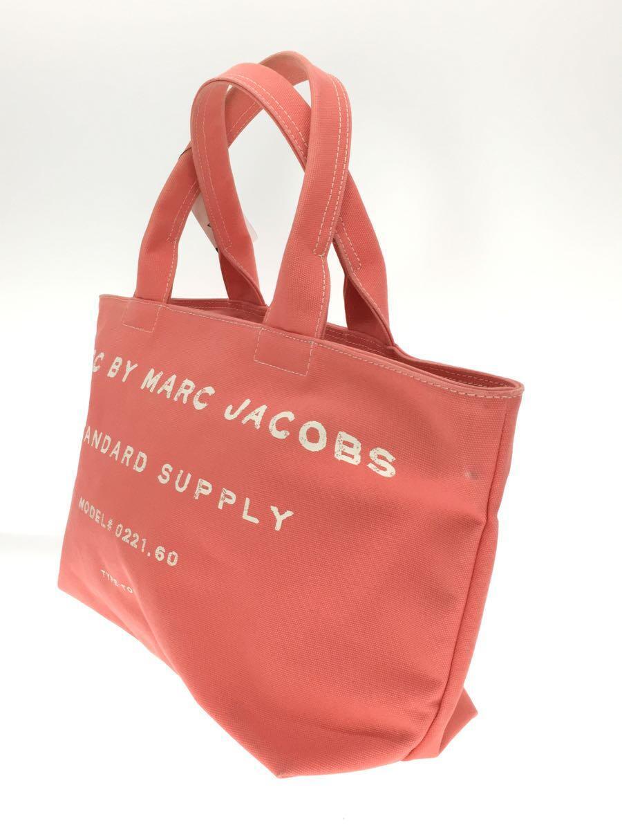 MARC BY MARC JACOBS◆ハンドバッグ/コットン/PNK/無地_画像2