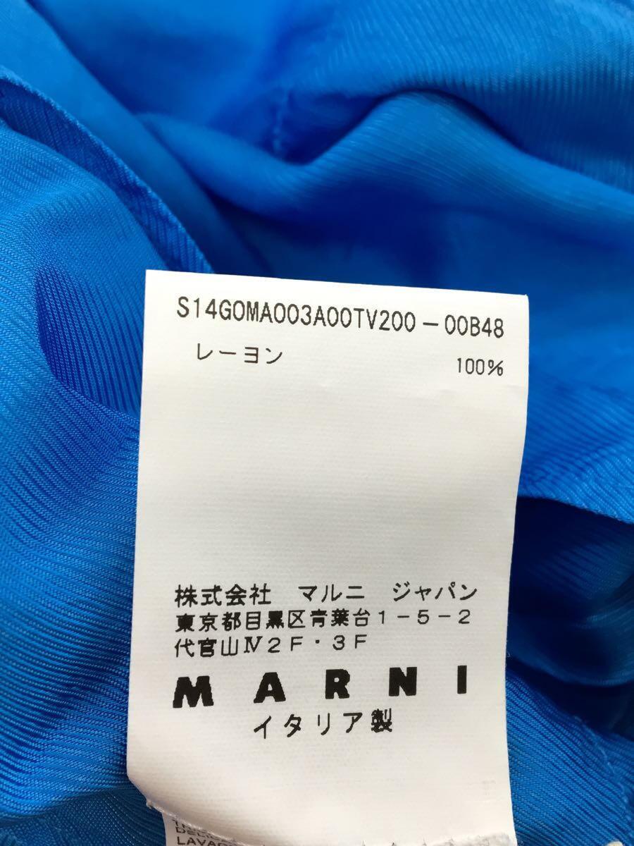 MARNI◆SUMMER EDITION2014/スカート/38/レーヨン/ブルー_画像6