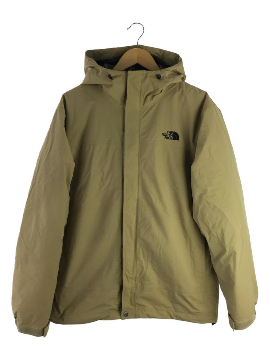 THE NORTH FACE◆CASSIUS TRICLIMATE JACKET_カシウストリクライメイトジャケット/L/ナイロン/BEG/無地