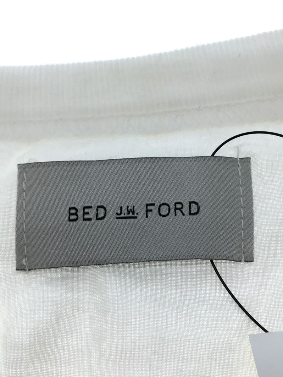 BED J.W. FORD◆Tシャツ/2/コットン/WHT/無地/レイヤードカットソー_画像3