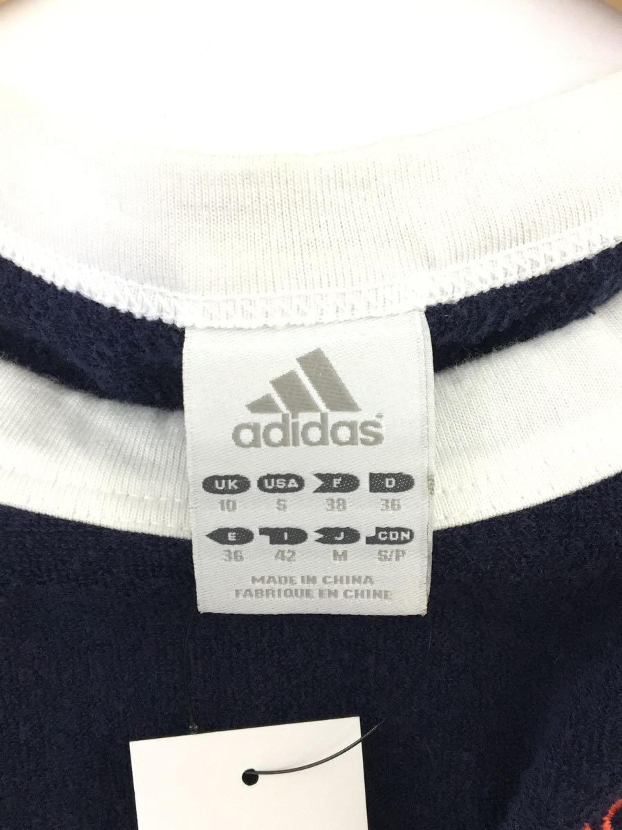 adidas◆ノースリーブワンピース/M/コットン/NVY/無地_画像3