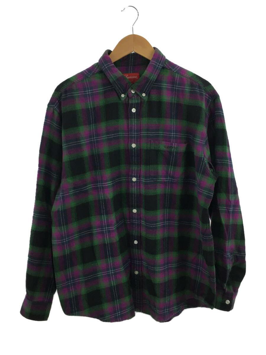 日本製】 Supreme◇22SS/Brushed Shirt/ネルシャツ/L/コットン/PUP